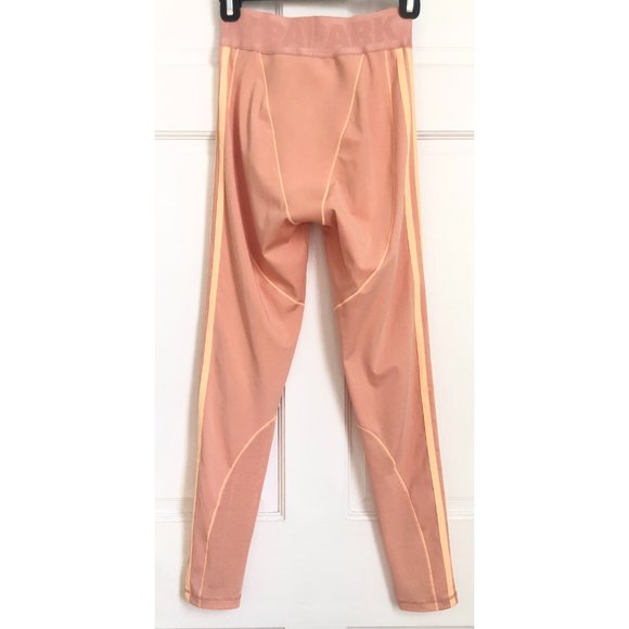 IVY PARK High-Waisted Leggings With Mesh Panels Pink Light Small Adidas Logo - Picture 8 of 11